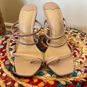 Elegant Nude Strappy Heels